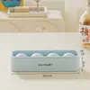 Molde de silicona para cubitos de hielo para uso doméstico, fácil de desmoldar, tipo prensa con tapa, caja de almacenamiento de hielo de congelación rápida para refrigerador, venta al por mayor