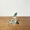 Enfeite de veado de vidro estilo Ins, decoração de veado animal de luxo leve, presente de lembrança de viagem, decoração de mesa, best-seller transfronteiriço