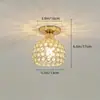 Lámpara de Techo de Cristal Ojo de Buey Minimalista Moderna Transfronteriza, Sensación de Lujo Ligero y Gama Alta, Lámpara de Sala de Estar, Lámpara de Pasillo Comedor, Lámpara de Araña para Comedor