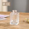 Mini vaso texturizado retrô transparente vaso de vidro para arranjo de flores hidropônicas decoração de sala de estar garrafa de aromaterapia ornamentos