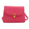 2024 primavera nova bolsa de ombro texturizada moda commuter Fairy Bag cor sólida simples pequena bolsa quadrada bolsa texturizada messenger bag