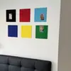 Tablero de fieltro color dopamina para transformación de pared blanca, tablero de mensajes estilo ins, adhesivo de pared para exhibición de fondo de fotos, tendencia popular en línea