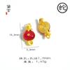 Fábrica Pesada Doze Signos do Zodíaco Ouro de Areia Vietnamita Jade com Furo Pingente Cordão Pulseira Corda Acessórios de Joias Processamento e Personalização