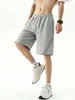 Fabricante Original 2026 Verano para Hombre Peso Pesado Cintura Elástica Cordón Deportivo Corte Limpio Pierna Recta Pantalones Cortos
