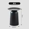 Mesita de noche Van Cleef Apartamento Pequeño Nórdico Sala de Estar Hogar Lujo Ligero Mesa de Café Pequeña de Gama Alta Mesa Baja Redonda Estilo Crema