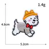 Cachecol de Suéter Original Filhote West Highland Boutique Bordado Computadorizado Patch de Desenho Animado Fofo Patch para Roupas DIY