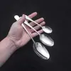Cuchillo, Tenedor y Cuchara de Manicura de Acero Inoxidable, Cuchillo, Tenedor y Cuchara para Filete de Hotel, Cuchara para Postre y Café de Restaurante, Tenedor para Frutas, Juego de Cubiertos Occidentales