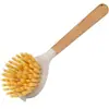 Cepillo para Ollas de Mango Largo para Limpieza de Cocina, Mango de Plástico, Depurador de Ollas para Otoño e Invierno, Cepillo Removedor de Grasa Antiadherente