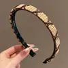 Diadema colorida de estilo francés para mujer, accesorio para el cabello de lujo de alta gama, diadema antideslizante para lavarse la cara, hace que la cara parezca más pequeña