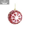 Hong Kong Heng 8cm Enfeites Pendentes Decorativos Floco de Neve Bolas Coloridas de Natal Bolas Pendentes de Alto Padrão para Decoração de Natal