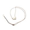 Collar de Cadena para el Cuello con Diseño de Nicho de Lujo Ligero, Sentido del Diseño, Ins Costura Cuadrada, Collar de Diamantes de Amor, Uso Femenino en el Cuello, Colgante en Forma de Corazón