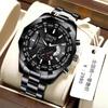 [Generación de una pieza] Reloj de pulsera para hombre luminoso resistente al agua con esfera grande totalmente automático no mecánico y exquisita caja de regalo