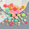 Acessórios de Resina Flor Margarida Colorida Pequena DIY Cola de Creme Capa de Celular Ímã de Geladeira Furo Fivela de Sapato Acessórios para Cabelo
