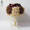 Directo de fábrica novia sosteniendo ramo flor de seda simulación boda boda boda boda accesorios de boda flores para sostener en foto flores artificiales