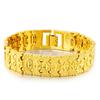 Hebilla de reloj para hombre de oro arena de Vietnam, pulsera de cadena con jefe de flor de coche, no se desvanece durante mucho tiempo, transmisión en vivo, mismo estilo, pulsera de color imitación 24K