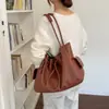 Bolsa de cordón de gran capacidad para mujer 2026 bolsa cruzada de moda bolso de mano diagonal elegante bolso de hombro nuevo casual popular para el día a día