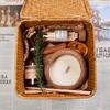 Caja de Regalo de Vela Aromática de Coco Nicho Atmósfera de Alta Gama Dormitorio Incienso Serie Brisa Marina Fresca Set de Regalo de Fragancia