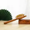 Sándalo Rojo Caricatura Oso Lindo Peine de Cojín de Aire Portátil Madera Maciza Sin Pintar Hogar Peine Masajeador para Cabello Largo y Corto Fabricante Venta al por Mayor