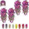 Flores Artificiais Transfronteiriças, Flores para Exterior, Flores de Eucalipto Resistentes ao Sol, Flores Trombeta, Flores Artificiais Falsas, Trepadeiras de Glória da Manhã, Glória da Manhã