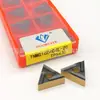 Insertos Triangulares CNC TNMG160404L-ZC para Canalizar e Usinagem Pesada de Aço Ponta de Metal Duro para Diâmetro Externo