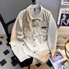 Camisas de pana nuevas y modernas de estilo japonés para hombre, con un diseño inspirado en Hong Kong, moda coreana y una estética minimalista y casual