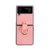 Hebilla de Anillo de Color Sólido de Piel de Oveja Adecuada para Funda de Teléfono Samsung Zflip4, Popular para Pantallas Plegables Zflip35678