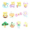 Oso Pequeño Pegamento de Crema Casero DIY Hecho a Mano Dibujos Animados Accesorios de Resina Serie Estilo Pastoral Material para Tocado Parche para Pasador
