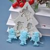 Molde de silicona para modelado de árbol de Navidad, Papá Noel, serie navideña, para hornear pasteles