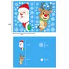 Pegatinas Navideñas Transfronterizas para Ventanas, los Más Vendidos de Amazon, Lindos Adornos de Papá Noel y Renos para Ventanas de Cristal, Pegatinas Electrostáticas