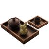 Bandeja de té de estilo japonés personalizada para el hogar, juego de té de madera maciza, bandeja de regalo para frutos secos, caja de almacenamiento dividida, bandeja para refrigerios, bandeja de té de estilo chino