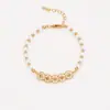 Pulsera de Perlas con Monedas de Cobre de los Cinco Emperadores de Moda Tendencia en Tiktok Lujo Ligero Elegante de Gama Alta Temperamento Estilo Coreano para Mujer