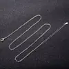 Caja de collar chapada en plata transfronteriza cadena de eslabones semillas de melón cadena de onda de agua cadena cruzada para mujer cadena de clavícula todo-partido simple cadena al por mayor