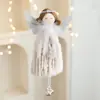 Nuevo Peluche Ángel Niña Corazón Campana Decoración Árbol de Navidad Colgante Alas Muñeca Muñeca Decoración Accesorios