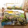 Se pueden pedir fotos y muestras Amazon juego de sábanas de impresión digital colcha para cama textil para el hogar transfronterizo serie dinosaurios juego de tres piezas