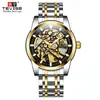 Reloj Mecánico Automático Nuevo Europeo y Americano Tewes Tendencia y Moda Reloj de Marca de Negocios Modelo de Lujo Ligero