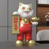 Adornos creativos de gato de la fortuna, gato de la fortuna, recepción, cajero, regalo de acompañamiento para la apertura, inauguración de casa, nuevo hogar, decoraciones para mueble de TV