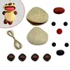 Boneca de Casca de Fruta Pacote de Material DIY Artesanal Criativo Acessórios de Lã Encaracolada para Ursinhos Acessórios de Joias Artesanais para Crianças