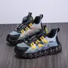 Sapatos infantis para meninos e meninas, verão, malha oca respirável, fivela giratória, crianças de meia-idade e maiores, alunos do ensino fundamental, calçados casuais esportivos