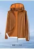 Ropa de Protección Solar para Hombres y Mujeres, Chaqueta Ligera de Manga Larga con Capucha para Ciclismo, Abrigo Ligero Transpirable de Seda Helada con Caída, Ropa de Protección Solar con Cremallera para Pesca para Hombres