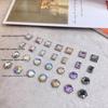 Twilight Rogge Nail Art Aurora K9 Fundo Plano Diamante 2024 Espelho Mágico Quadrado Retangular Strass Super Brilho Decoração de Unha DIY