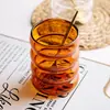 Taza de vidrio borosilicato de doble capa para el hogar, creativa, de aspecto atractivo, vaso de agua oruga, vaso de agua de vidrio resistente al calor