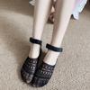 Calcetines de barco de niña lindos de verano con lazo hueco, calcetines finos transpirables estilo ballet, calcetines invisibles al por mayor