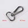 Cuerda de Tracción para Equipaje Hebilla de Gancho Aleación de Zinc Hebilla Redonda de Placa Trasera Gancho para Perro Hebilla de Gancho Llavero Bolso Accesorios de Ferretería para Equipaje