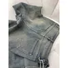 Jeans Feminino Reto de Cintura Alta Espiga de Trigo Novo Primavera 2025 Fino que Cobre o Quadril Emagrecimento Solto Calça de Perna Larga