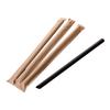 Mingxing Desechable Papel Kraft Empaque Individual Único Popote Transparente Grueso y Delgado Bebida con Hielo Batido para Té de Burbujas Blanco