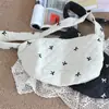 Nova Bolsa Transversal com Laço Estilo Coreano, Bolsa Tote Casual e Versátil, Bolsa de Ombro de Alta Qualidade Formato Dumpling, Portátil para Sair