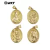 Wt-Jfe144 Escultura de Personagem Único Latão com Textura Avançada Pingente Joias de Venda Quente Exportação Acessórios Feitos à Mão