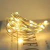 Lámpara de alambre de cobre LED batería USB solar alambre de cobre cadena de luces de colores ramo de Navidad pastel caja de regalo cadena de luces parpadeantes decorativas luz