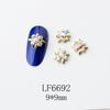 Cross-border Nail Art Joias Japonês Cruz Arroz Liga Nail Art Decoração Estéreo Oco Super Flash Pérola Nail Art Pasta de Diamante