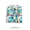 Camisa Floral de Seda de Hielo Hawaiana para Hombre de Manga Corta Casual Atractiva Holgada Delgada Camisa de Media Manga Floral para Hombre Camisa de Pulgada Pequeña
